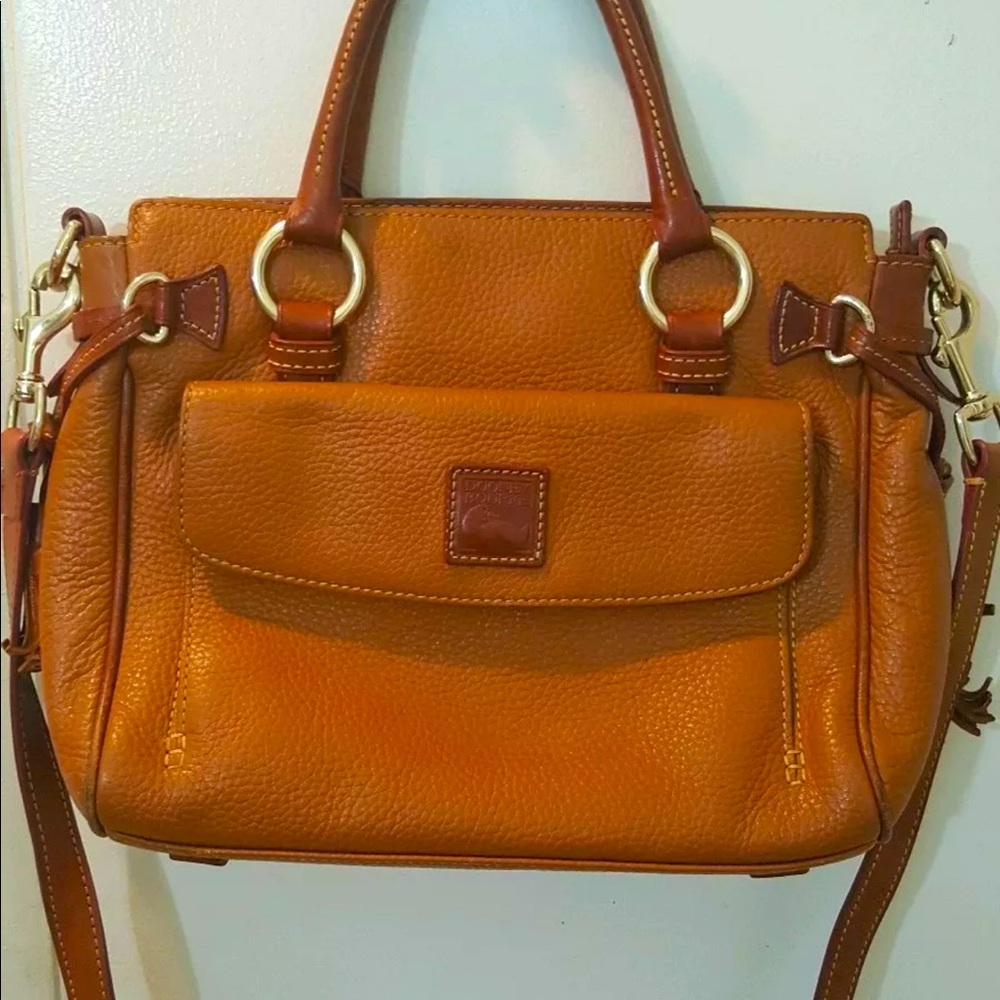 Dooney & Bourke caramel Tan Camel Pebble Leather